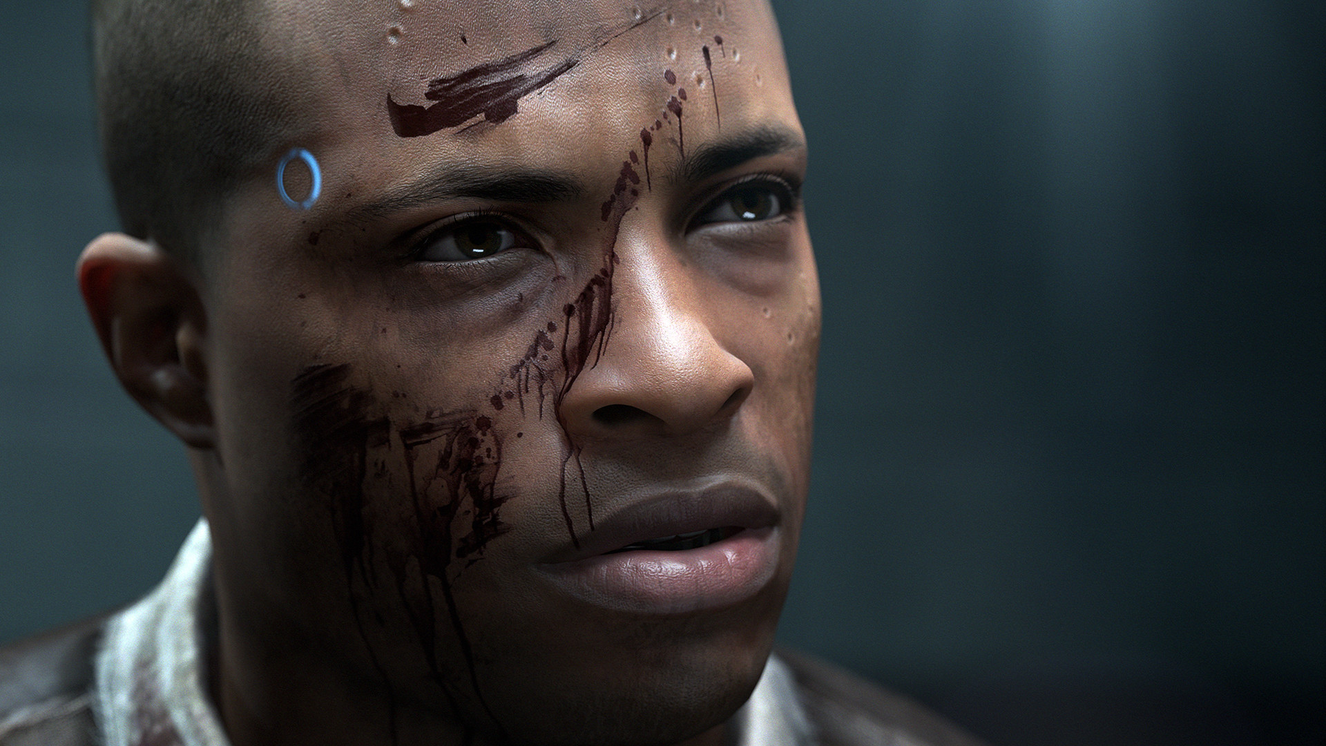 Кадр из Detroit: Become Human — кинематографичная постановка сцены