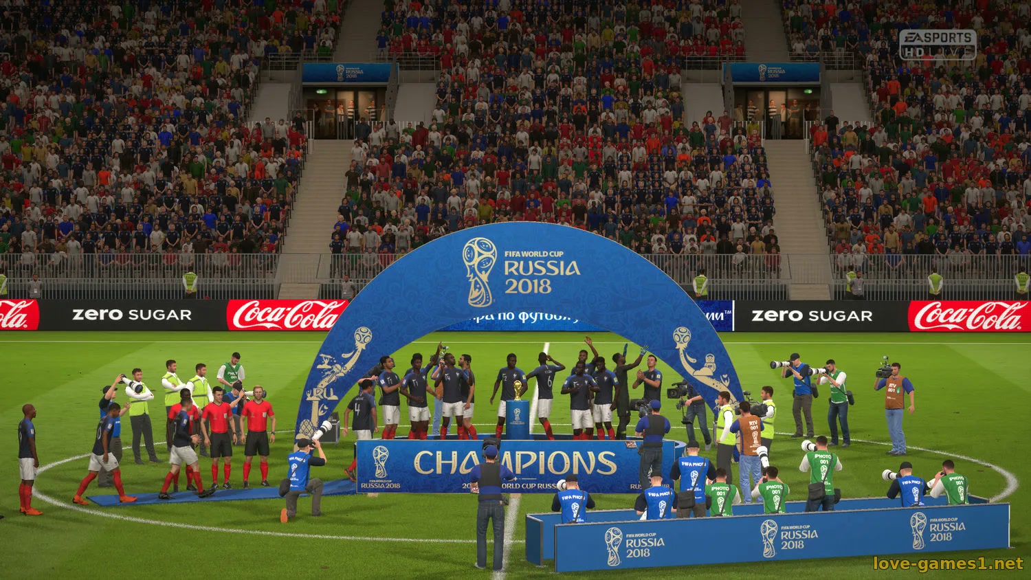 Игровой кадр FIFA 18: чемпионский сценарий World Cup