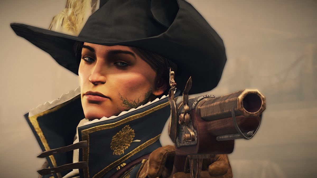 GreedFall — кадр из игры: сцена с персонажами