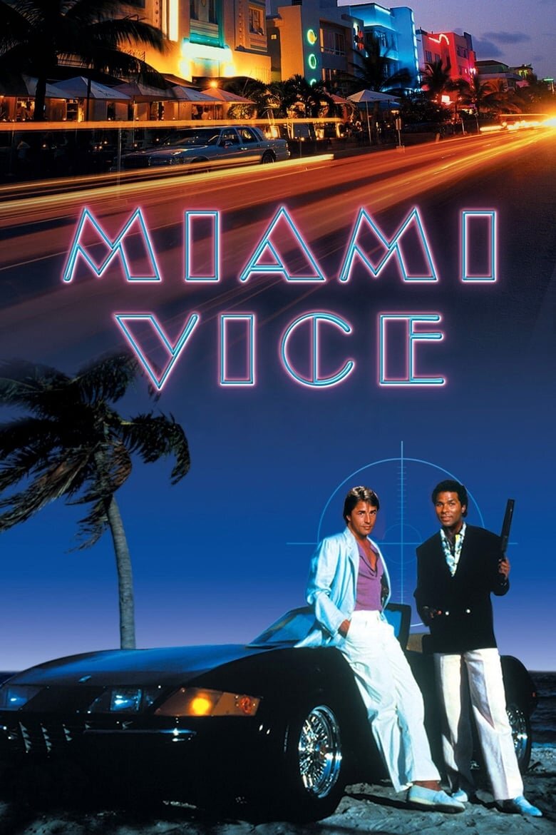 Портрет персонажа в стиле Vice City