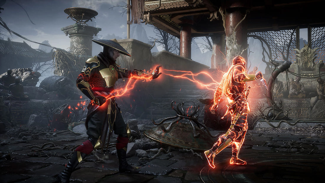 Подброс в Mortal Kombat 11: жертва зависает на пике параболы
