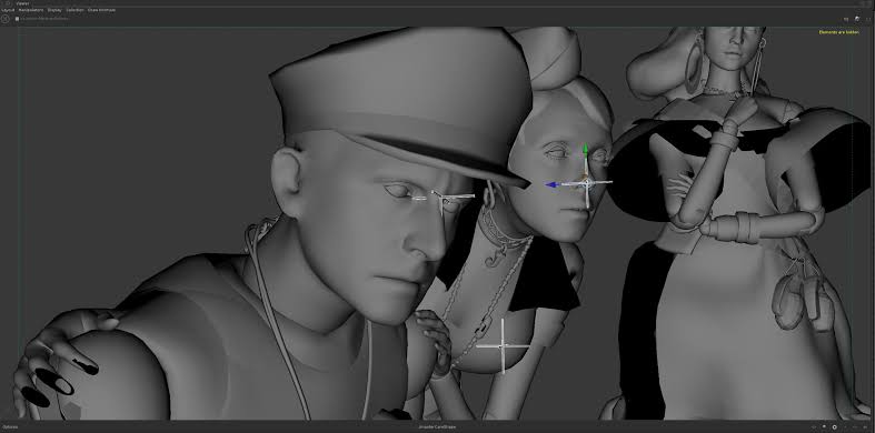 Куклы Марвена во viewport Unreal Engine