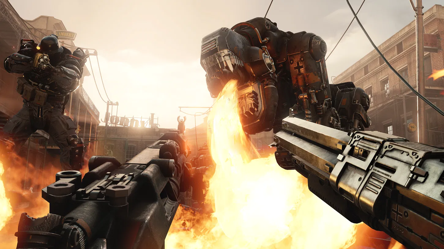 Кадр из катсцены Wolfenstein: The New Order